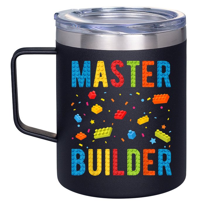 Master Builder Building Blocks Brick Builder 12oz Stainless Steel Coffee Mug