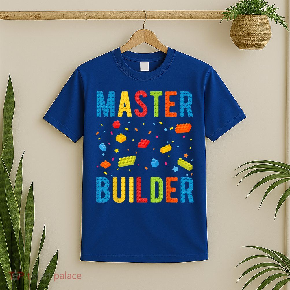 Master Builder Kids Building Blocks Brick Builder T-Shirt