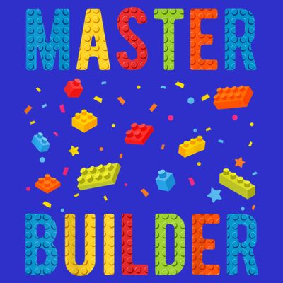 Master Builder Building Blocks Brick Builder T-Shirt