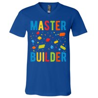 Master Builder Building Blocks Brick Builder V-Neck T-Shirt