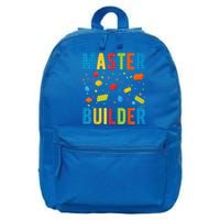 Master Builder Kids Building Blocks Brick Builder 16 in Basic Backpack