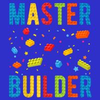 Master Builder Kids Building Blocks Brick Builder 16 in Basic Backpack