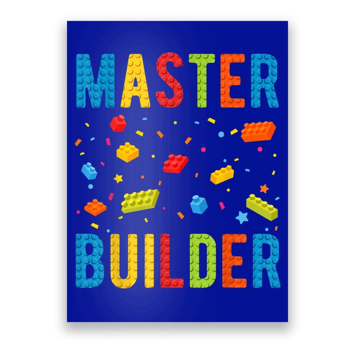 Master Builder Kids Building Blocks Brick Builder Poster