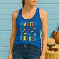 Master Builder Building Blocks Brick Builder Womens Tank Top