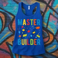 Master Builder Building Blocks Brick Builder Womens Tank Top