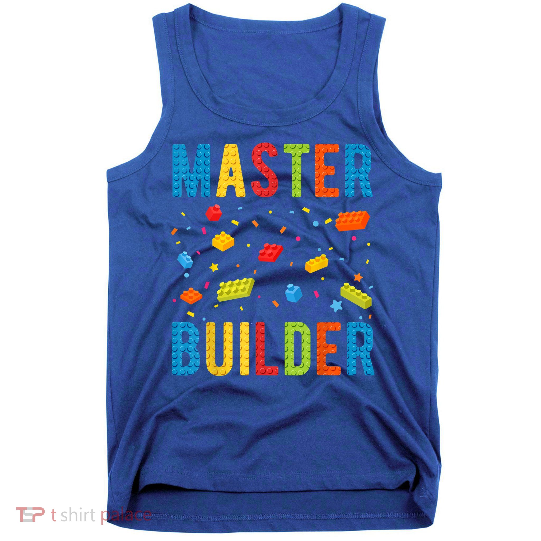 Master Builder Kids Building Blocks Brick Builder Tank Top