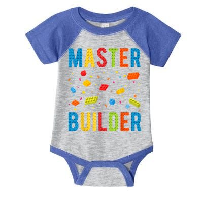 Master Builder Building Blocks Brick Builder Infant Baby Jersey Bodysuit