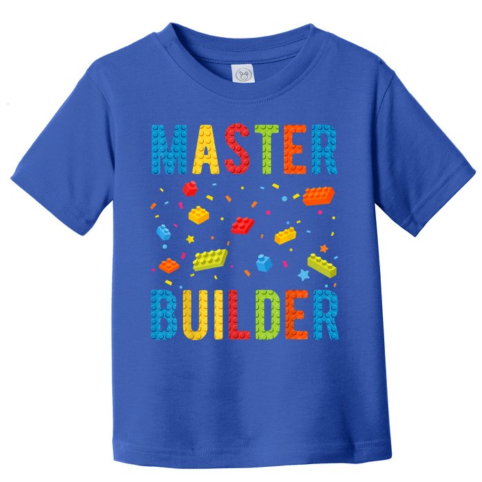 Master Builder Building Blocks Brick Builder Toddler T-Shirt