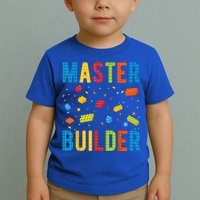 Master Builder Building Blocks Brick Builder Toddler T-Shirt
