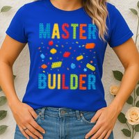 Master Builder Building Blocks Brick Builder Womens T-Shirt