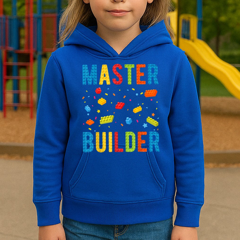 Master Builder Building Blocks Brick Builder Kids Hoodie