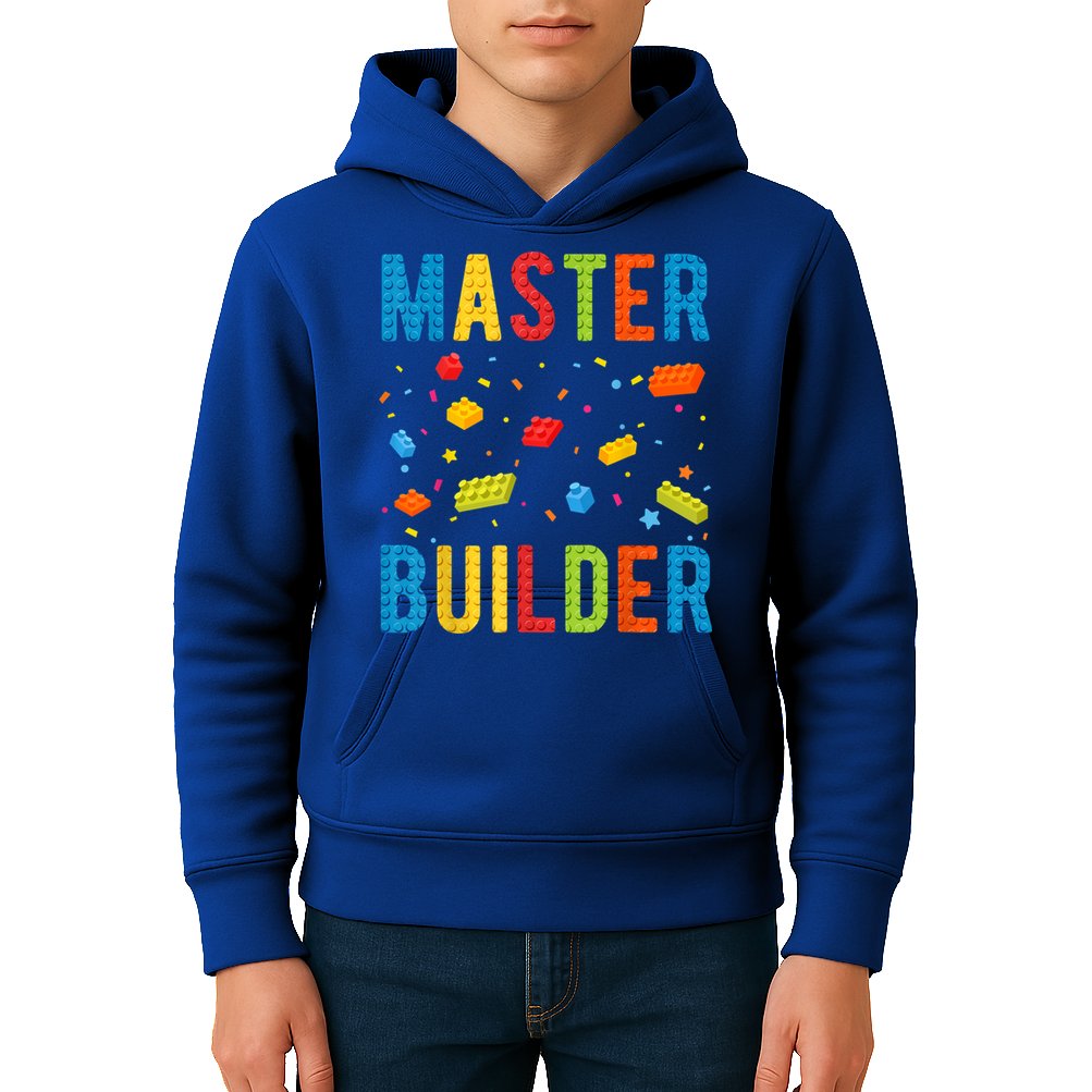 Master Builder Building Blocks Brick Builder Kids Hoodie