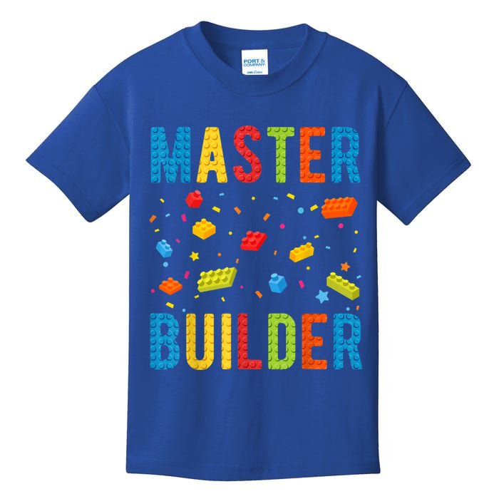 Master Builder Building Blocks Brick Builder Kids T-Shirt