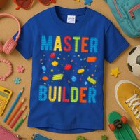 Master Builder Building Blocks Brick Builder Kids T-Shirt