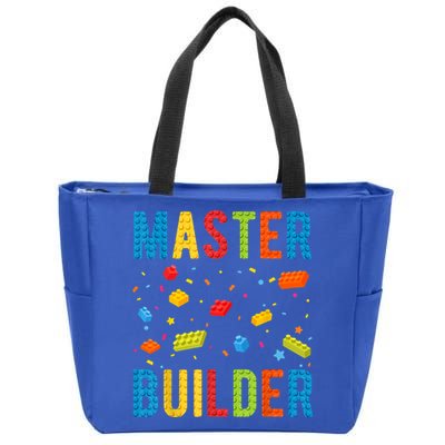 Master Builder Building Blocks Brick Builder Zip Tote Bag