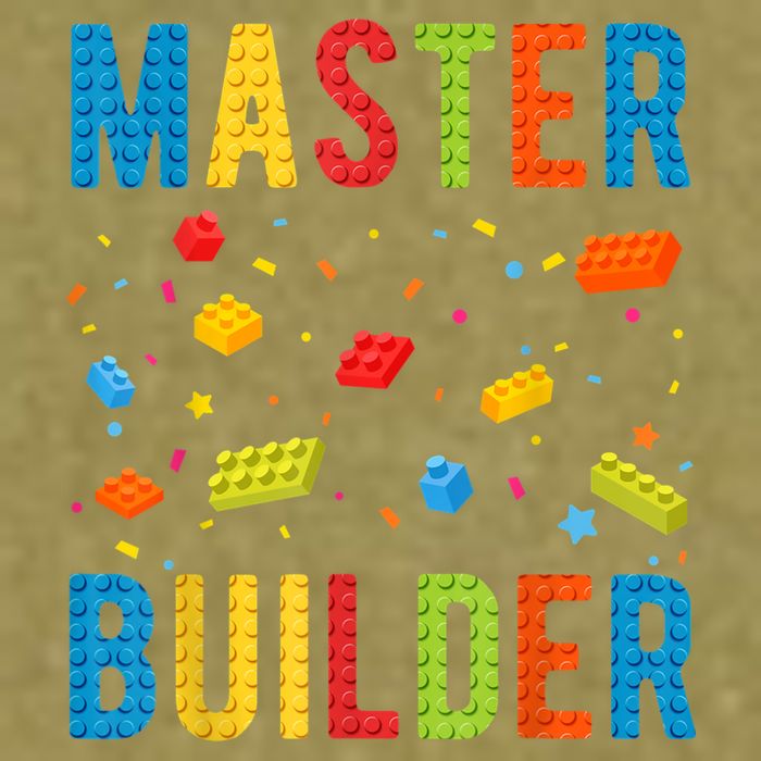 Master Builder Building Blocks Brick Builder Garment-Dyed Women's Muscle Tee
