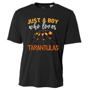 Men Boys Kids Just A Boy Who Loves Tarantulas Spider Cooling Performance Crew T-Shirt