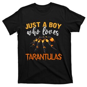 Men Boys Kids Just A Boy Who Loves Tarantulas Spider T-Shirt