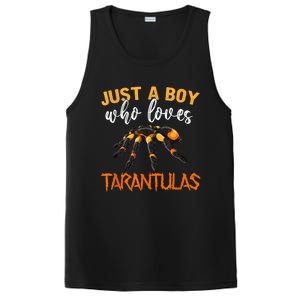 Men Boys Kids Just A Boy Who Loves Tarantulas Spider PosiCharge Competitor Tank