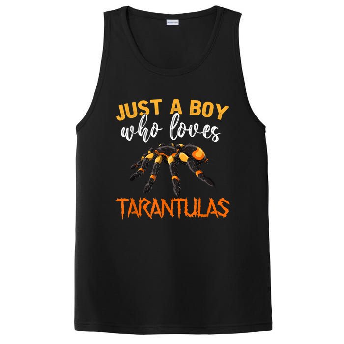 Men Boys Kids Just A Boy Who Loves Tarantulas Spider PosiCharge Competitor Tank