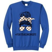 Messy Bun Life Of A Mom American Football Mother's Day Gift Sweatshirt