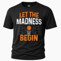 March Basketball Let The Madness Begin Funny Bracket Party Meaningful Gift Cooling Performance Crew T-Shirt