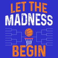 March Basketball Let The Madness Begin Funny Bracket Party Meaningful Gift Stripe Pom Pom Beanie