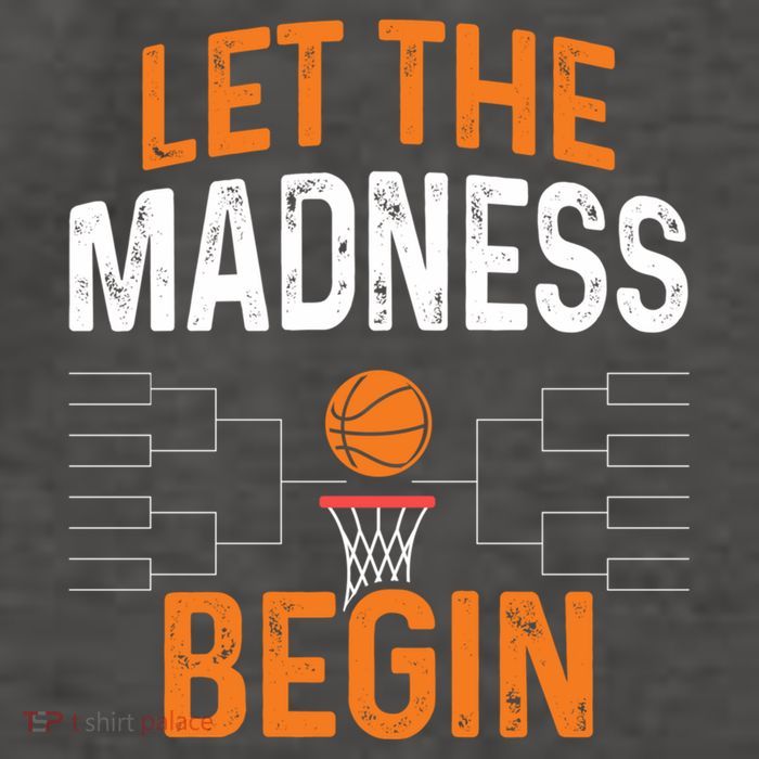 March Basketball Let The Madness Begin Funny Bracket Party Meaningful Gift Vector Backpack