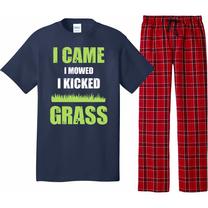 Mowing Business Lawn Mowers I Came I Mowed I Kicked Grass Pajama Set