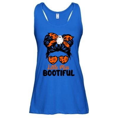 Messy Bun Little Miss Bootiful Boo Halloween Costume Cool Gift Ladies Essential Flowy Tank