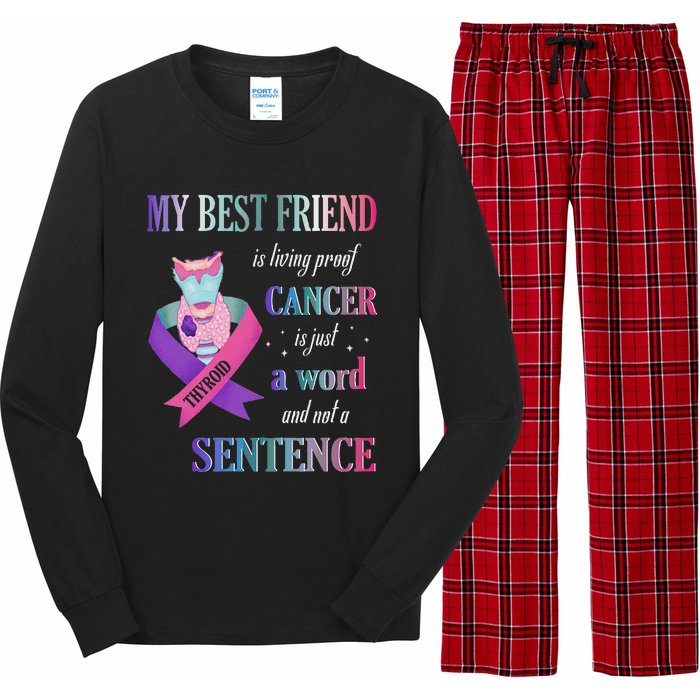 My Bestfriend Living Proof Cancer Just A Word Not Sentence Long Sleeve Pajama Set