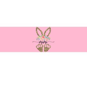 Mimi Bunny Leopard Flower Cute Easter Bumper Sticker