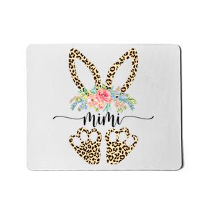 Mimi Bunny Leopard Flower Cute Easter Mousepad