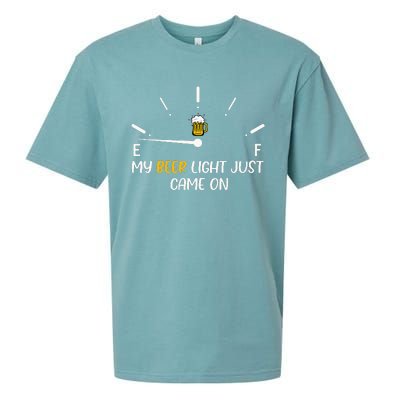 My Beer Light Just Came On Beer Dad Sueded Cloud Jersey T-Shirt