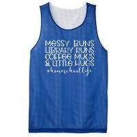 Messy Buns Library Runs Coffee And Hugs Homeschool Mom Gift Mesh Reversible Basketball Jersey Tank