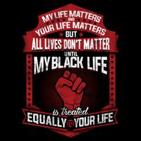 My Black Life Matter Gift Drawstring Bag