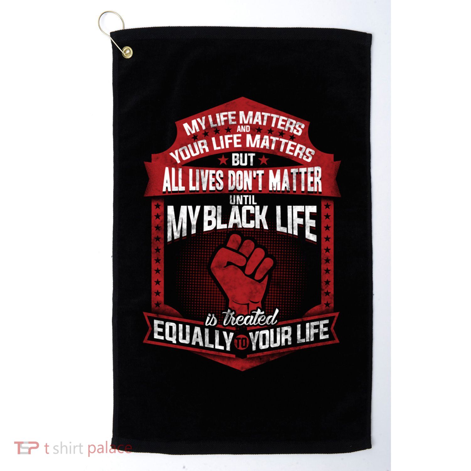 My Black Life Matter Gift Golf Towel