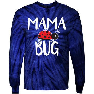 Mama Bug Ladybug Mom Funny Tie-Dye Long Sleeve Shirt