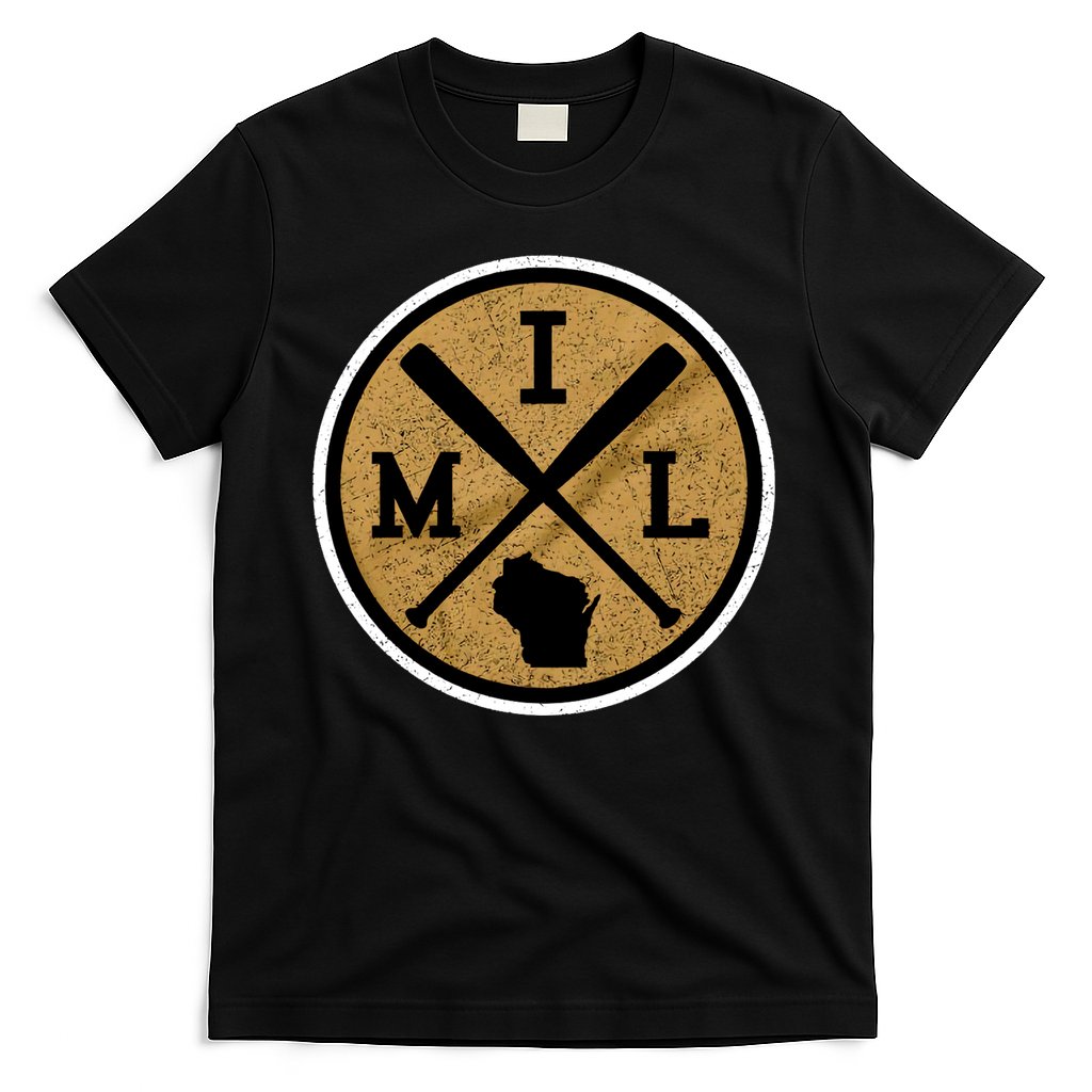 Milwaukee Baseball Lover Baseball Player Retro Sporty T-Shirt
