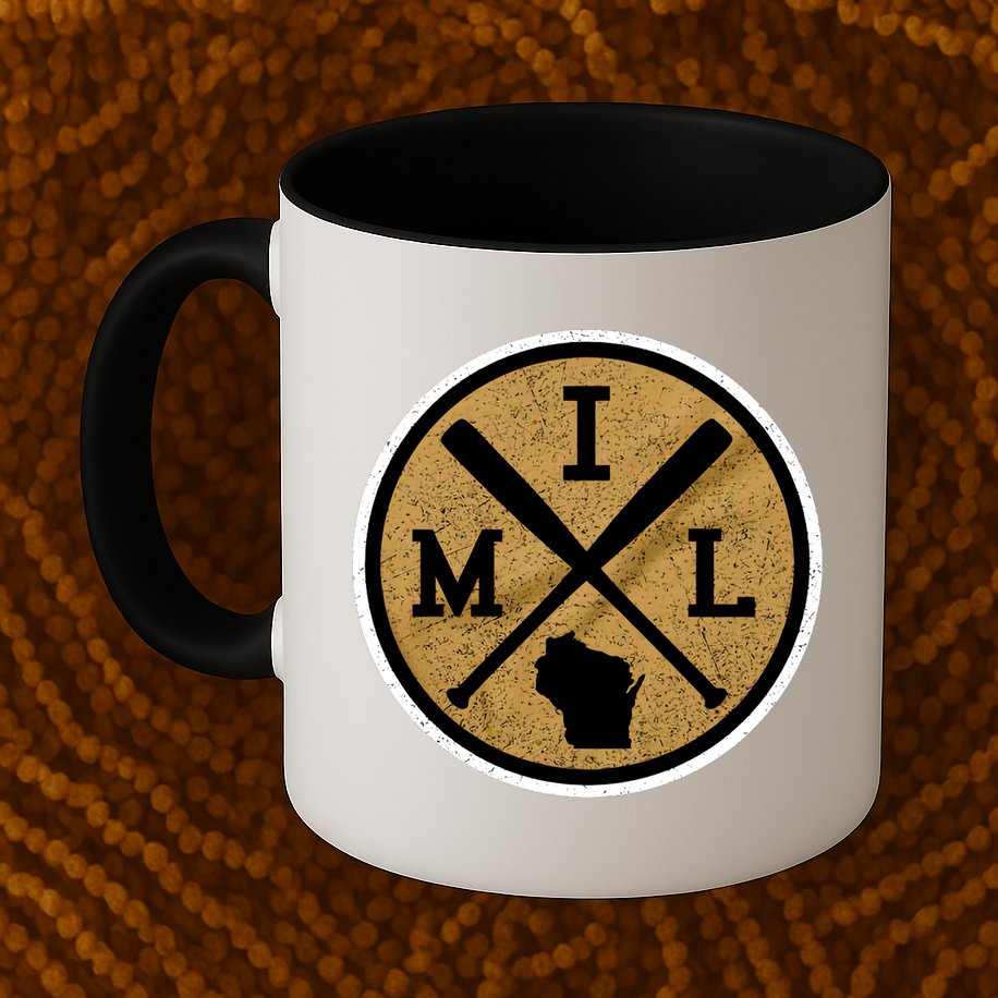Milwaukee Baseball Lover Baseball Player Retro Sporty Mug