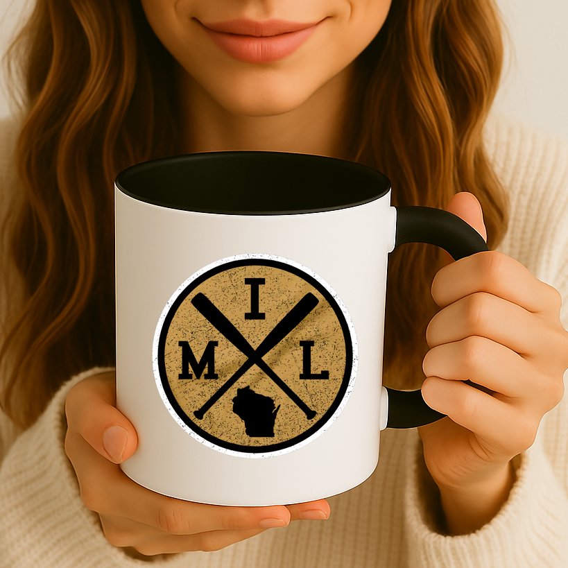 Milwaukee Baseball Lover Baseball Player Retro Sporty Mug