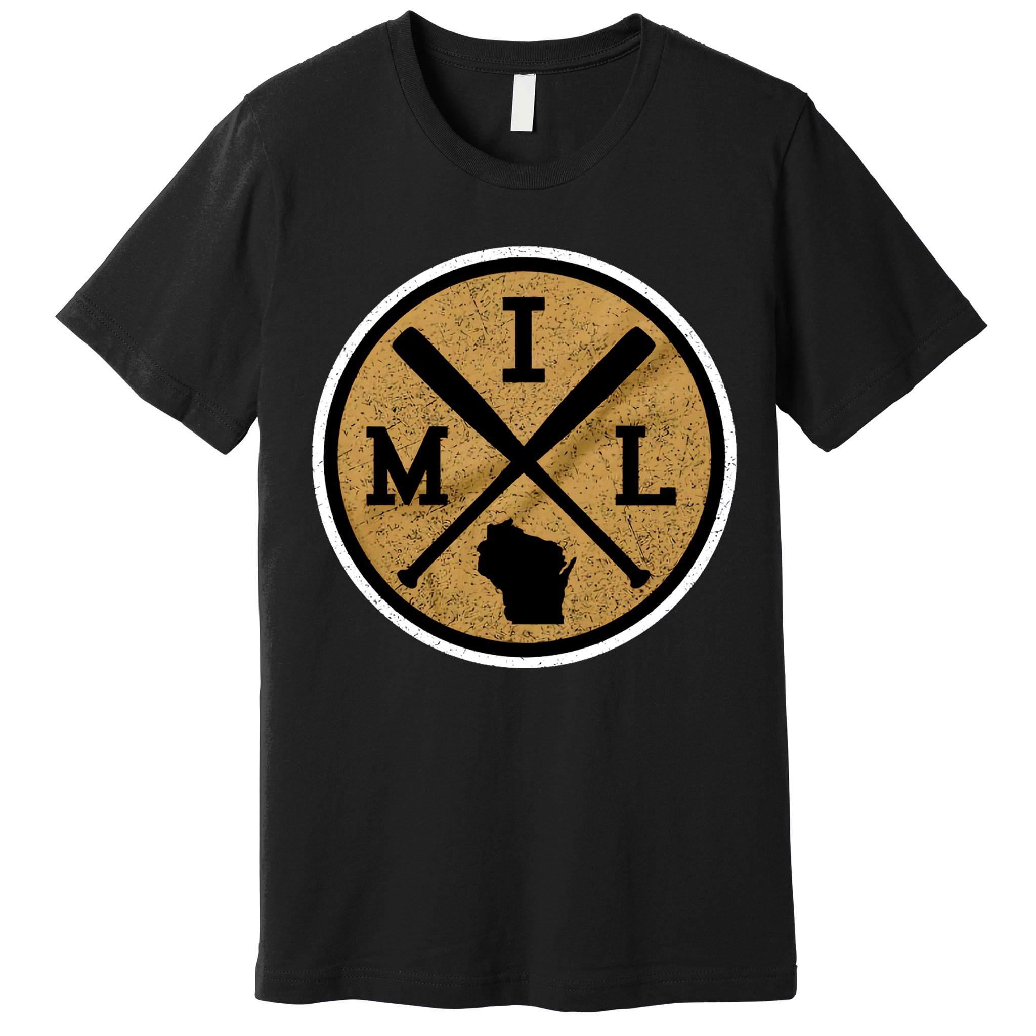 Milwaukee Baseball Lover Baseball Player Retro Sporty Premium T-Shirt