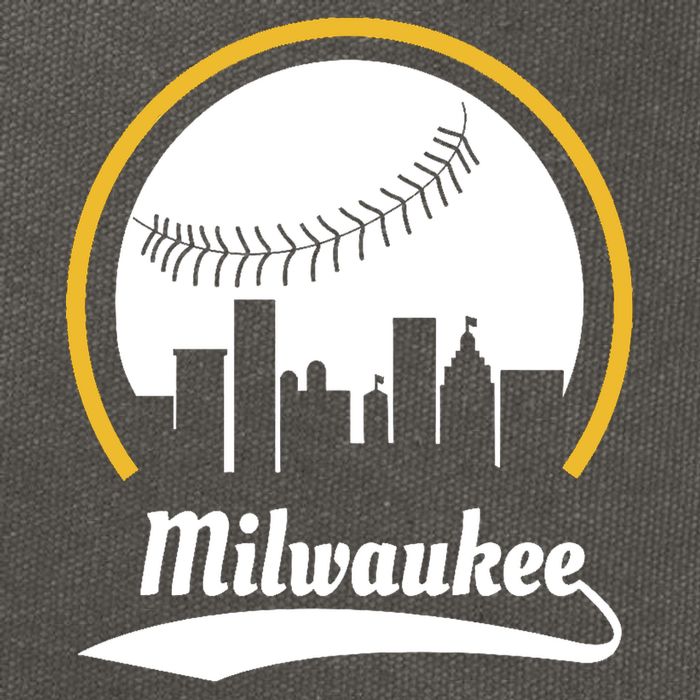 Milwaukee Baseball Lover Baseball Player Retro Sporty Cotton Canvas Backpack