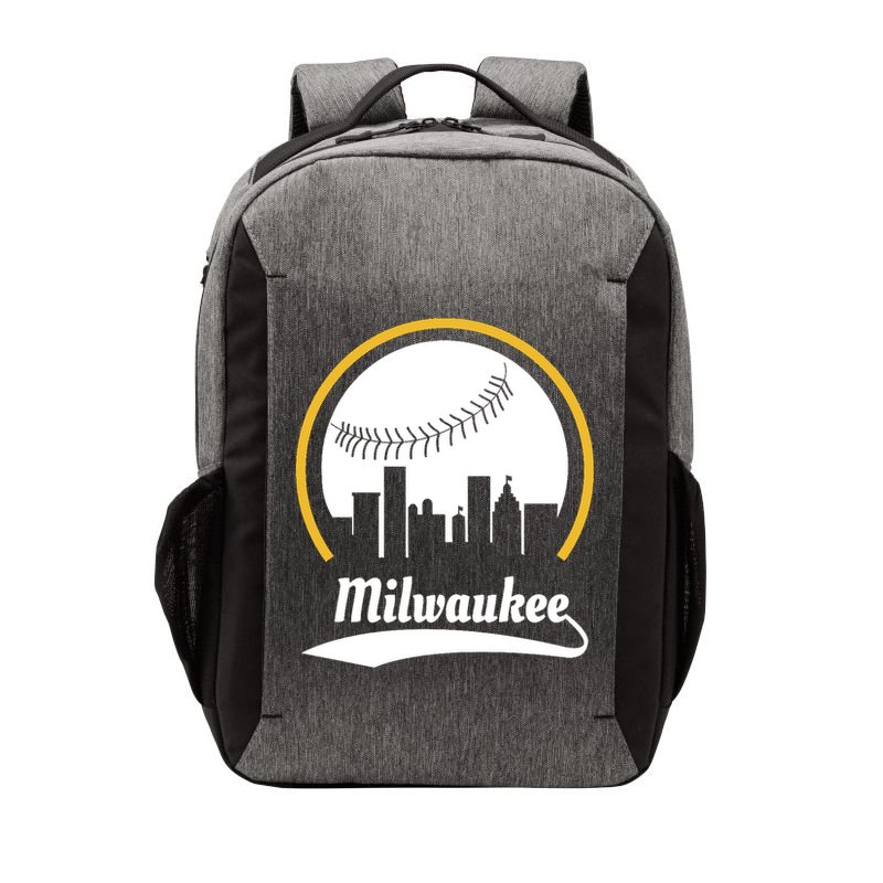 Milwaukee Baseball Lover Baseball Player Retro Sporty Vector Backpack
