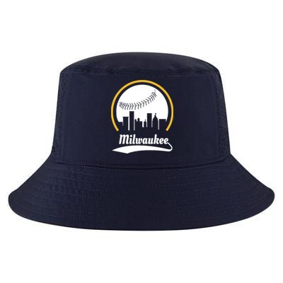 Milwaukee Baseball Lover Baseball Player Retro Sporty Cool Comfort Performance Bucket Hat