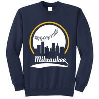 Milwaukee Baseball Lover Baseball Player Retro Sporty Sweatshirt