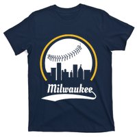 Milwaukee Baseball Lover Baseball Player Retro Sporty T-Shirt