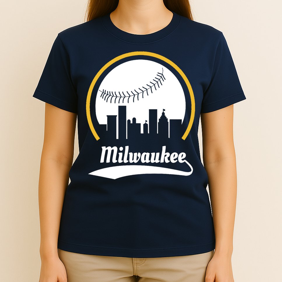 Milwaukee Baseball Lover Baseball Player Retro Sporty T-Shirt
