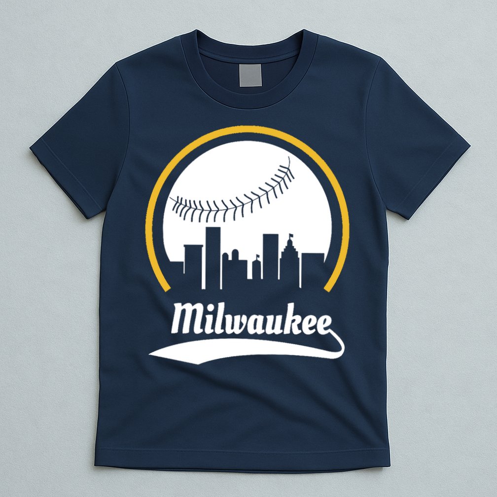 Milwaukee Baseball Lover Baseball Player Retro Sporty T-Shirt