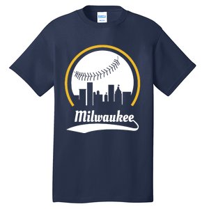 Milwaukee Baseball Lover Baseball Player Retro Sporty Tall T-Shirt